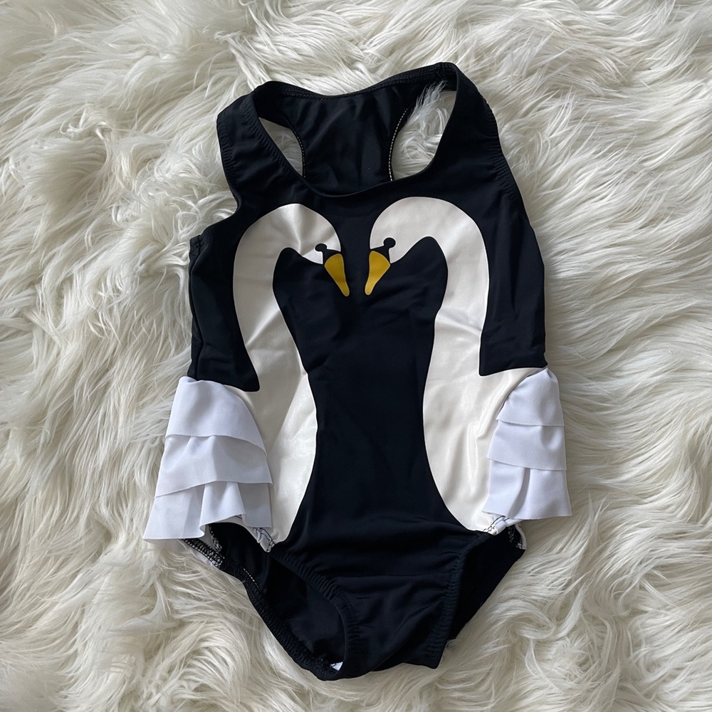 Toddler swan bathing suit